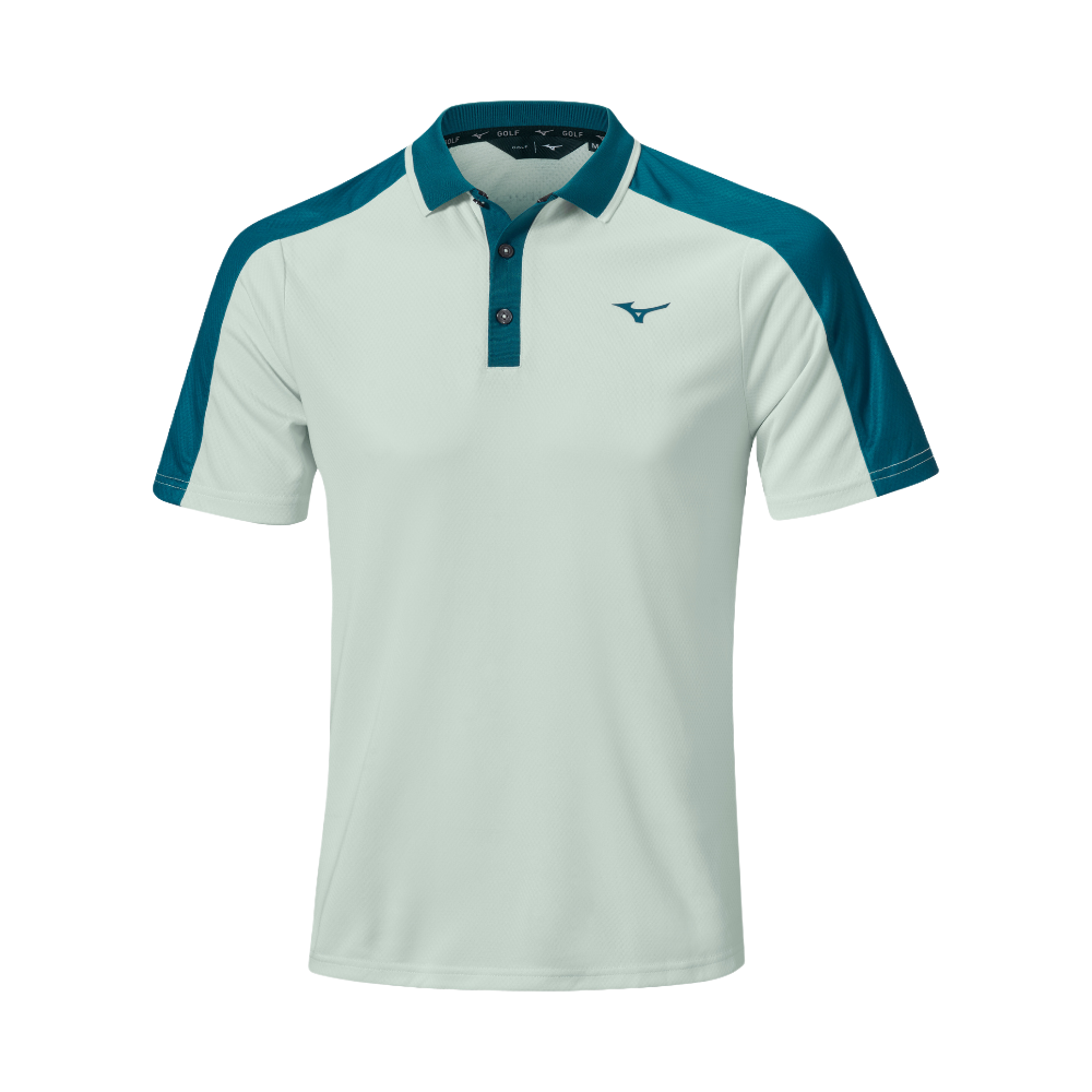 Mizuno Showdown Knitted Short Sleeve Polo Pale Bleu Homme TailleXXL